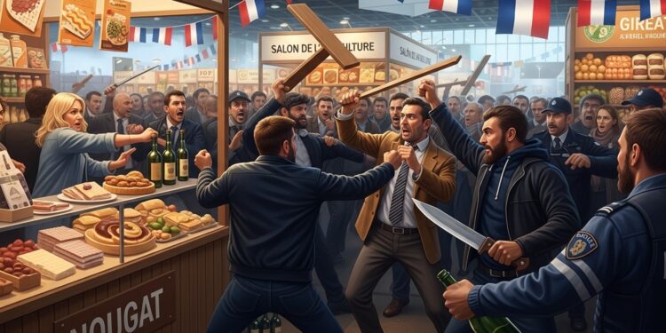 Découvrez les détails de la rixe au Salon de lagriculture 2026  crachats sur nougat coups couteau brandi 15 interpellations et renvoi au tribunal en avril Un incident qui interroge sécurité et cohabitation   Viral Mag