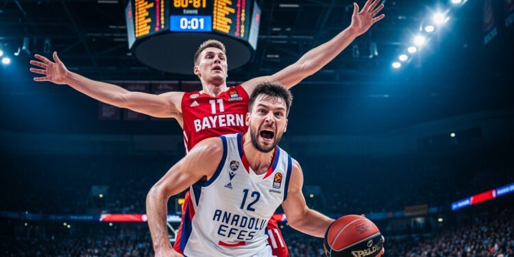 Bayern Munich sincline 80 81 contre Anadolu Efes Istanbul en Euroligue Analyse complète du match serré performances individuelles et conséquences pour la 31e journée   Viral Mag