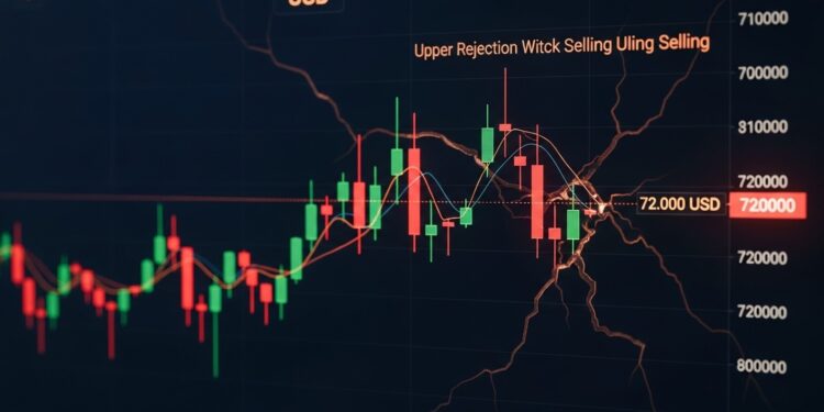 Bitcoin bute une nouvelle fois sur la résistance des 72 000 $ Les signes de rejet saccumulent sur le graphique journalier Vers un retour vers les 50 000 $ ou une vraie cassure  Analyse détaillée   Viral Mag