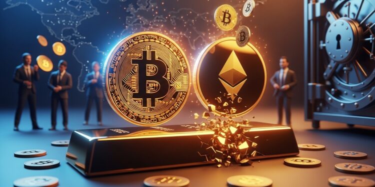 Bitcoin et Ethereum devancent lor grâce aux ETF institutionnels et aux achats massifs de trésorerie dentreprise Décryptage des raisons de cette suprématie inattendue en pleine crise géopolitique   Viral Mag