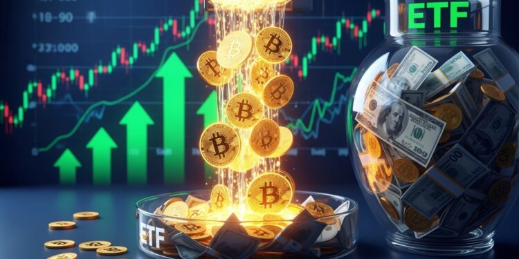 Les ETF Bitcoin enregistrent 787 millions de dollars dentrées nettes en une semaine brisant quatre semaines de sorties Analyse détaillée du rebond et perspectives pour BTC à 67 000 $   Viral Mag