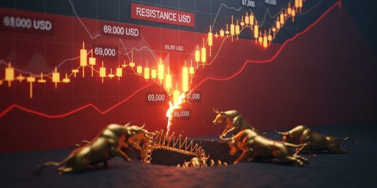 Bitcoin teste la résistance à 69150 $ dans un canal descendant Risque de bull trap élevé  Analyse technique et scénarios pour mars 2026   Viral Mag