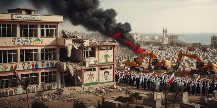 Bombardement d’une École en Iran : Ce que l’on Sait Vraiment - Viral Mag Une frappe présumée sur une école à Minab fait 150 morts selon lIran qui accuse Israël et les États Unis Détails vérifiés enquêtes en cours et zones dombre du conflit Viral Mag