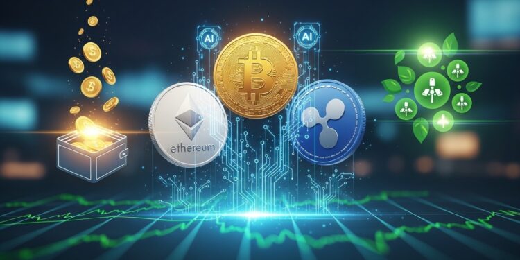 Bitcoin Ethereum et XRP rebondissent ensemble tandis que le marché crypto se stabilise Les investisseurs se tournent massivement vers le revenu passif via staking DeFi et cloud mining en 2026   Viral Mag
