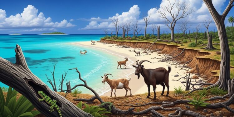 Aux Saintes en Guadeloupe les chèvres prolifèrent et dévastent la végétation endémique menaçant reptiles rares comme la couresse et le scinque Découvrez les solutions locales et le programme européen pour sauver ces écosystèmes fragiles   Viral Mag