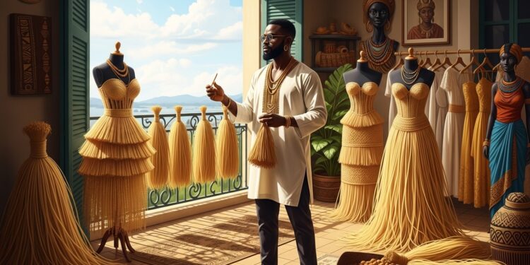 Chouchou Lazare : Le Raphia Gabonais Sublime la Mode - Viral Mag Découvrez Chouchou Lazare styliste gabonais autodidacte qui métamorphose le raphia ancestral en créations royales sur les podiums parisiens Un parcours inspirant dhéritage et dinnovation Viral Mag