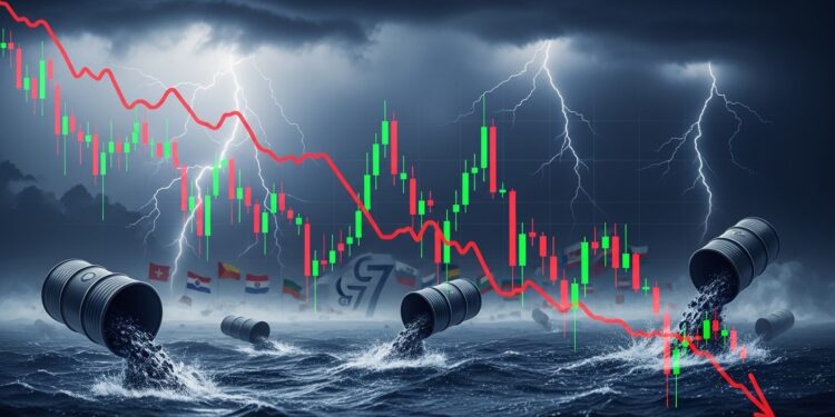 Le pétrole US perd 15$ en deux heures suite à une possible libération massive de réserves G7 Liquidations records en crypto dépassent 225 M$ Bitcoin reste t il insensible  Analyse complète   Viral Mag