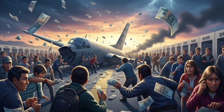 Découvrez comment un tragique crash aérien en Bolivie a semé la panique invalidé des millions de billets et provoqué une ruée massive vers les banques laissant la population dans lincertitude financière   Viral Mag