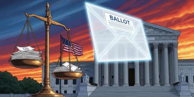 Cour Suprême Examine Vote Par Correspondance Tardif - Viral Mag La Cour suprême américaine débat du comptage des bulletins par correspondance arrivés après le scrutin dans une affaire clé du Mississippi aux lourdes conséquences pour 2026 Viral Mag