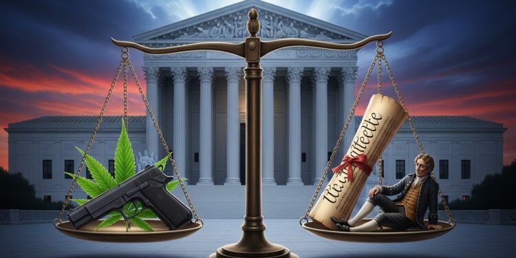 La Cour suprême américaine semble prête à invalider linterdiction fédérale de possession darmes pour les consommateurs réguliers de marijuana Débats intenses et arguments historiques au cœur de laffaire   Viral Mag