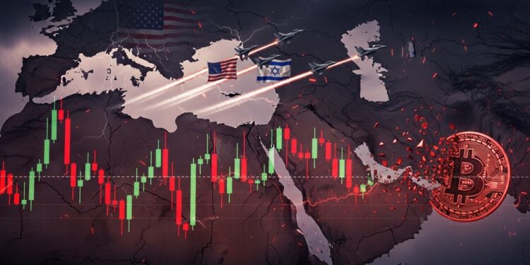 Le marché crypto plonge avec Bitcoin sous 66 000 $ suite à lescalade militaire USA Iran Analyse détaillée des impacts géopolitiques sur les cryptomonnaies et perspectives 2026   Viral Mag