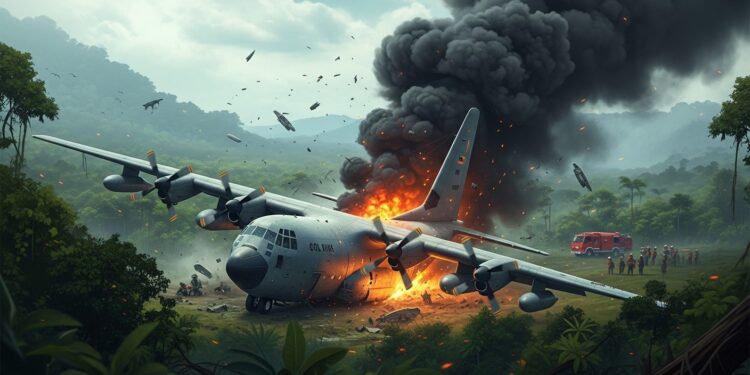 En Colombie un Hercules C 130 sest écrasé peu après son décollage causant huit morts et 83 blessés Découvrez les détails de cette catastrophe aérienne dans le sud du pays et ses implications   Viral Mag