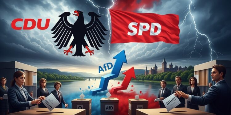 En Rhénanie Palatinat CDU et SPD de la coalition Merz se disputent un bastion historique du SPD LAfD frôle les 20 et menace léquilibre politique allemand dans un contexte de crise économique persistante   Viral Mag