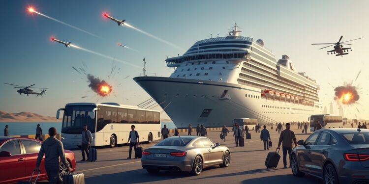 Des centaines de croisiéristes coincés à Doha par le conflit Iran Golfe quittent le Qatar en bus ou voiture vers Ryad pour tenter de rentrer chez eux Témoignages émouvants et chaos aérien   Viral Mag