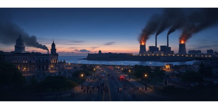 Cuba Plongée dans le Noir : Panne Majeure à La Havane - Viral Mag Deux tiers de Cuba dont La Havane sans électricité après larrêt inattendu de la centrale Antonio Guiteras Crise énergétique persistante aggravée par manque de carburant et sanctions Viral Mag