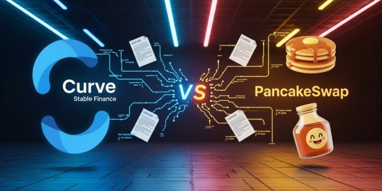 Découvrez le vif différend entre Curve Finance et PancakeSwap autour dune accusation de copie illégale du code StableSwap Une dispute qui secoue la DeFi et pourrait changer les règles du jeu open source   Viral Mag