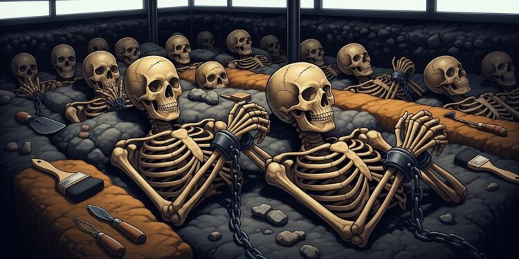 Un site dexécutions massif de lAthènes antique à Faliro va être protégé fin 2026 Découvrez les captifs enchaînés de 2700 ans témoins de troubles politiques violents   Viral Mag