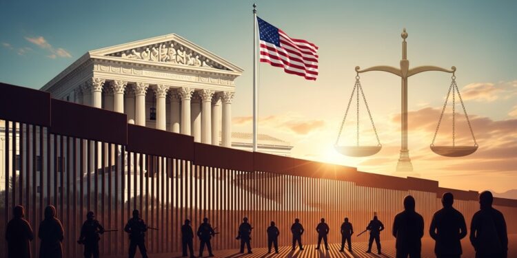 La Cour suprême américaine examine aujourdhui si les demandeurs dasile doivent physiquement franchir la frontière mexicaine pour déposer leur requête Une affaire qui pourrait redéfinir la politique migratoire sous Trump   Viral Mag