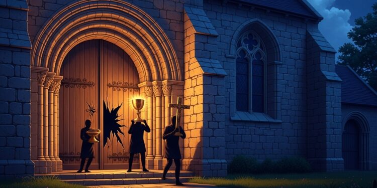 Deux ressortissants roumains interpellés pour quatre cambriolages déglises près de Rouen en 2024 Objets sacrés volés enquête en cours et détention provisoire   Viral Mag