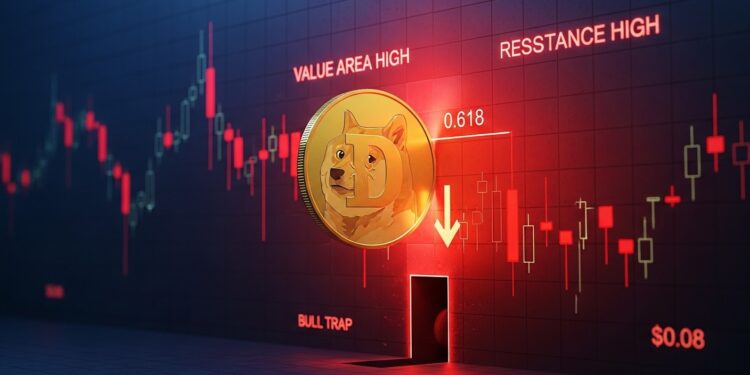 Dogecoin approche une résistance clé à 0618 Fibonacci Signaux dépuisement du momentum et risque de bull trap Analyse détaillée et niveaux à surveiller en mars 2026   Viral Mag