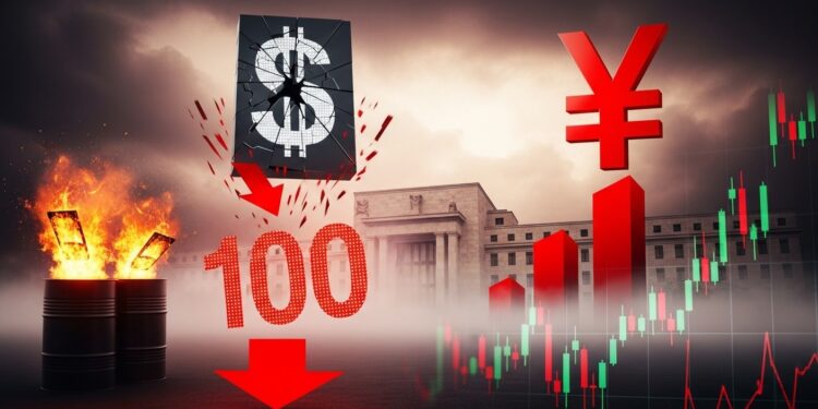 Le dollar chute sous 100 après la Fed hawkish les craintes dintervention BoJ sur le yen et la flambée du pétrole Impact sur devises crypto et marchés émergents analysé en détail   Viral Mag