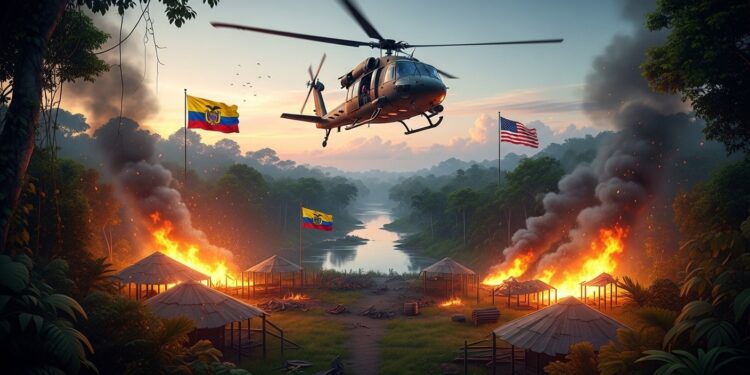 LÉquateur bombarde un camp des CDF dissidents FARC avec lappui des États Unis en Amazonie Une opération majeure contre le narcoterrorisme qui cible Mono Tole et vise à freiner la violence record   Viral Mag