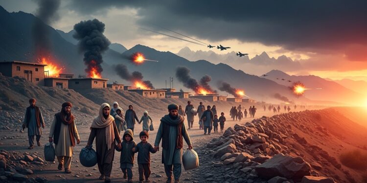 Plus de 8400 familles afghanes fuient les bombardements pakistanais et les combats intenses à la frontière Bilan humain lourd et escalade ouverte entre Kaboul et Islamabad   Viral Mag