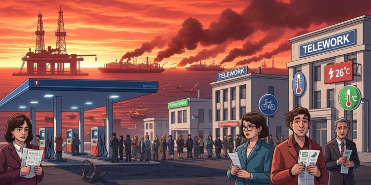 La guerre au Moyen Orient fait flamber les prix du pétrole Découvrez les stratégies des États  baisses de taxes plafonnements télétravail et sobriété pour limiter limpact sur les populations   Viral Mag