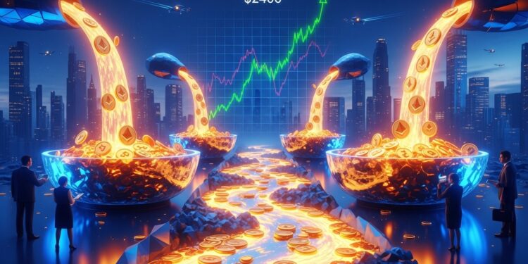 Les ETF Ethereum enregistrent leurs plus forts afflux depuis trois semaines avec 138 M$ en un jour ETH à 2328 $ résistance à 2400 $  analyse technique et perspectives macro avant la décision Fed   Viral Mag