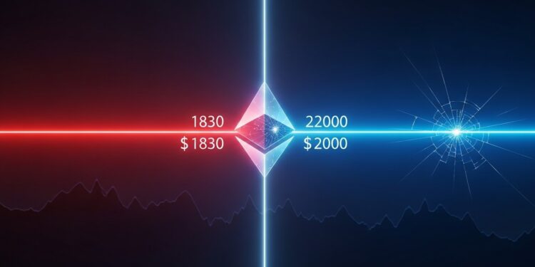 Ethereum stagne autour des 2000 $ coincé dans une zone critique Découvrez pourquoi les niveaux 1830 $ et 2200 $ pourraient déclencher une explosion haussière ou une chute violente   Viral Mag