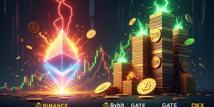 Ethereum Explose : +5% et Open Interest à Plus de 30 Milliards - Viral Mag Le prix dEthereum bondit de 5 tandis que lopen interest des dérivés dépasse 30 milliards de dollars signalant un levier massif et une volatilité accrue sur le marché crypto Viral Mag