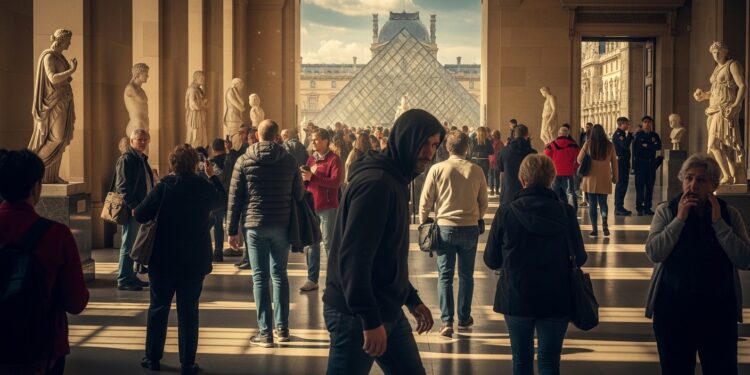 Évasion Audacieuse au Louvre : Un Détenu Disparaît Malgré un Avis Défavorable - Viral Mag Un prisonnier sévade au cœur du musée du Louvre lors dune permission de sortie autorisée par la justice malgré lopposition de ladministration pénitentiaire Retour sur les failles et les questions posées Viral Mag