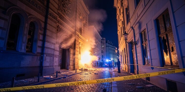 Une explosion criminelle devant une synagogue à Liège a été qualifiée dacte antisémite abject par le gouvernement belge Aucun blessé enquête fédéralisée et sécurité renforcée   Viral Mag