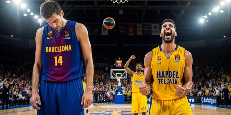 FC Barcelone Chute Face à Hapoël Tel Aviv en Euroligue - Viral Mag Surprise en Euroligue le FC Barcelone sincline 75 80 contre Hapoël Tel Aviv lors de la 31e journée Analyse complète du match performances clés et conséquences au classement Viral Mag
