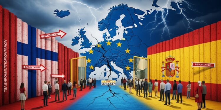 Finlande Dénonce Régularisation Migrants Espagne - Viral Mag La ministre finlandaise Mari Rantanen critique vivement la régularisation de 500 000 migrants en Espagne alertant sur les risques pour Schengen et léchec européen des retours Une fracture nord sud qui interroge lavenir migratoire de lUE Viral Mag