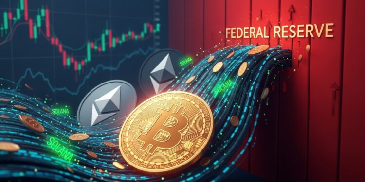 Les entrées dans les ETP crypto chutent à 230 millions $ suite à la pause hawkish de la Fed Bitcoin domine Ether sort Solana résiste Analyse complète   Viral Mag