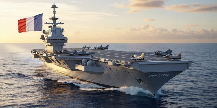 France Libre : Le Nom Puissant du Nouveau Porte-Avions Français - Viral Mag Découvrez pourquoi le futur porte avions succédant au Charles de Gaulle sappellera France Libre Symbole de résistance géant nucléaire de 310m entrée en service 2038 Viral Mag