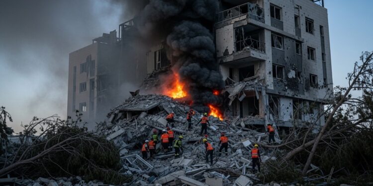 Frappe Iranienne Meurtrière au Cœur d’Israël : 9 Morts - Viral Mag Une frappe de missile iranien a frappé directement Bet Shemesh causant leffondrement dun immeuble 9 morts et 28 blessés Récit poignant des secours et dévastation sur place Viral Mag