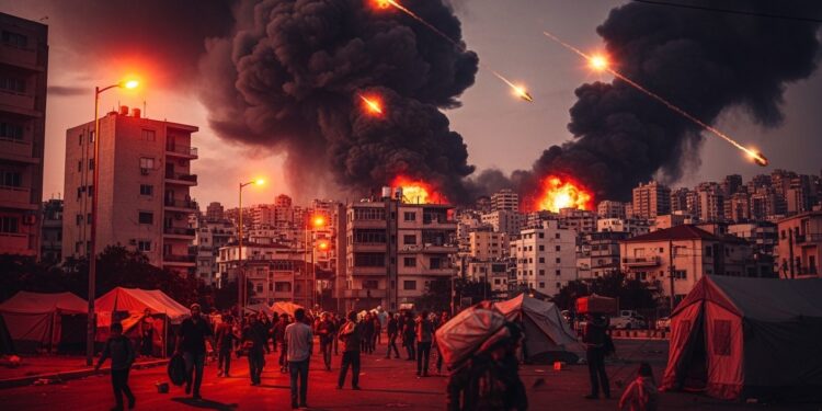 Nouvelles frappes israéliennes intenses sur la banlieue sud de Beyrouth bastion du Hezbollah Près de 760 000 déplacés et 500 morts depuis mars  le Liban face à une crise humanitaire majeure   Viral Mag