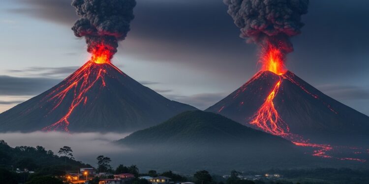 Le Guatemala en alerte orange pour activité explosive des volcans Fuego et Santiaguito Cendres risques pour populations et agriculture  détails sur la surveillance renforcée et les dangers imminents   Viral Mag