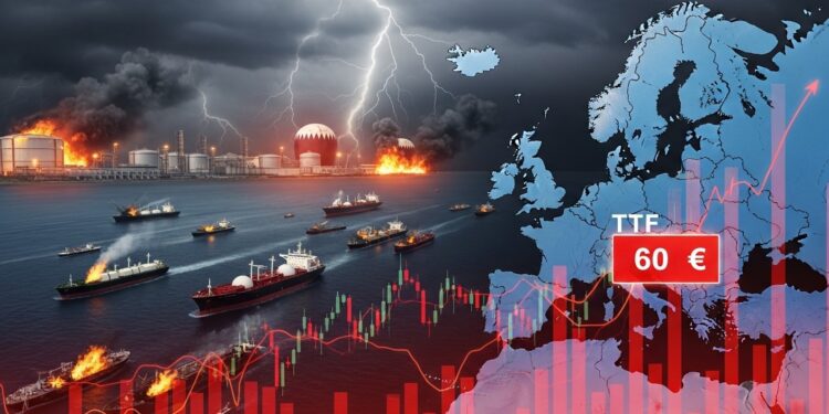 Le prix du gaz TTF explose de plus de 35 suite au conflit au Moyen Orient paralysie du détroit dOrmuz et arrêt de production qatari Craintes dinflation et stagflation en Europe   Viral Mag