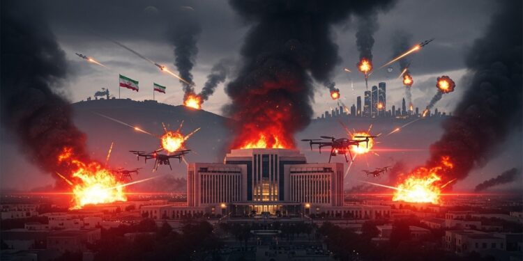 Attaque de drones sur lambassade US à Ryad bombardements massifs sur Téhéran et Beyrouth  le conflit israélo américain contre lIran sintensifie dangereusement menaçant la stabilité mondiale   Viral Mag