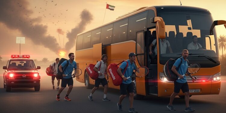 Tennis sous tension  lATP organise lévacuation urgente des joueurs et staffs du Challenger de Fujaïrah EAU vers lEurope suite aux frappes iraniennes et à lannulation du tournoi   Viral Mag