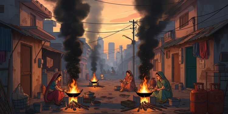 À New Delhi la guerre au Moyen Orient fait flamber les prix du gaz de cuisson Les habitants reviennent au charbon et au bois malgré la pollution Découvrez les impacts sur la vie quotidienne en Inde   Viral Mag