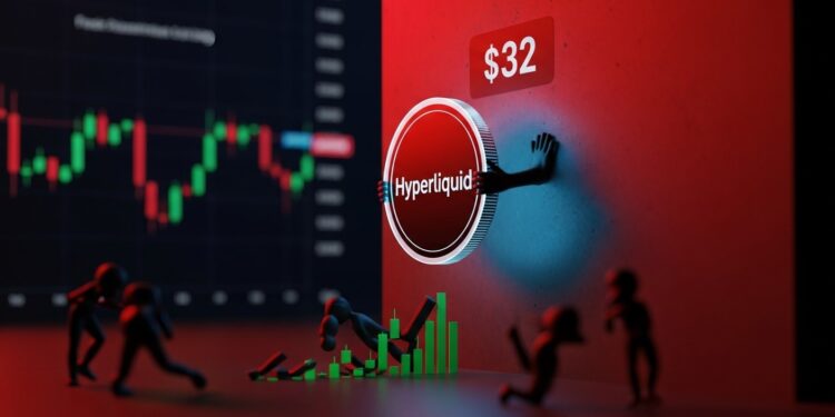 Hyperliquid Coin : Le Prix Bloqué à 32$ Signale un Essoufflement - Viral Mag Le prix de Hyperliquid stagne à 32$ avec un volume en nette baisse Analyse technique complète résistance majeure risque de correction vers 21$ et perspectives à court terme Viral Mag