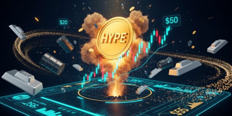 Hyperliquid explose avec +22 en une semaine grâce aux volumes records sur les contrats perpétuels pétrole et argent Analyse technique et facteurs qui pourraient propulser HYPE vers 50 $ voire ses ATH   Viral Mag