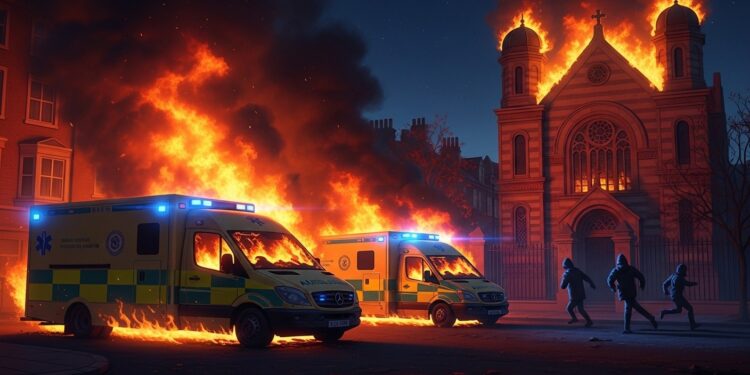 Quatre ambulances juives incendiées à Golders Green dans un acte antisémite revendiqué en ligne Enquête antiterroriste ouverte communauté choquée   Viral Mag