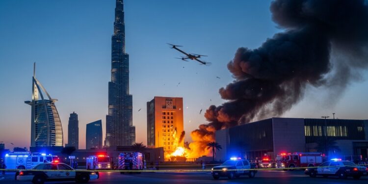 Un drone a provoqué un incendie près du consulat US à Dubaï mardi rapidement maîtrisé sans blessés LIran intensifie ses frappes dans le Golfe en représailles   Viral Mag