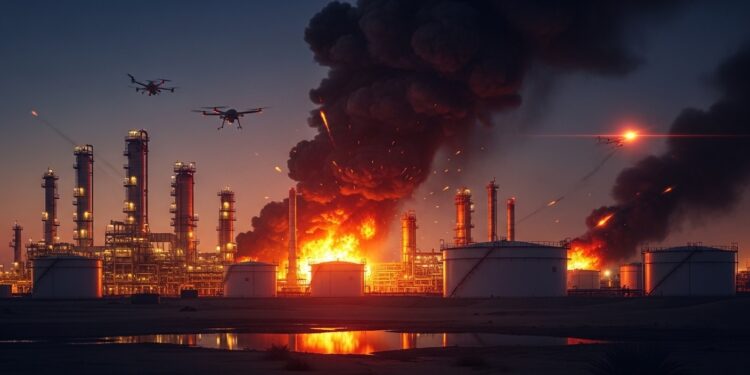 Incendie à Mina Al Ahmadi au Koweït après frappes iraniennes mort du porte parole des Gardiens  le conflit au Moyen Orient menace lénergie mondiale et les marchés   Viral Mag