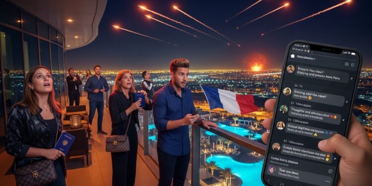 Influenceurs à Dubaï : Moqués pour Leurs Appels Paniqués - Viral Mag Des influenceurs français expatriés à Dubaï habitués au luxe et à la sécurité vantée appellent la France à les protéger face aux frappes au Moyen Orient Moqueries et accusations dhypocrisie enflamment les réseaux Viral Mag